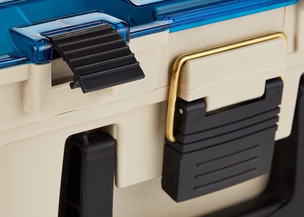 Plano 1349-00 Two Level Magnum 3449 Tackle Box, Sandstone/Blue, One Size - Image 5